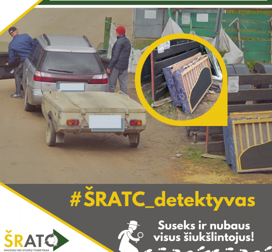 Šiaulių regiono atliekų tvarkymo centras skelbia pilietinę akciją #ŠRATC_detektyvas